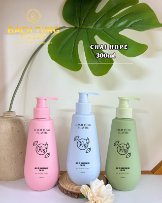 CHAI HDPE 300ML DÁNG BẦU NHÀ BÁCH TÙNG
