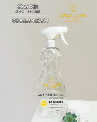 CHAI NHỰA PP ĐỰNG NƯỚC RỬA CHÉN – 400ML & 800ML