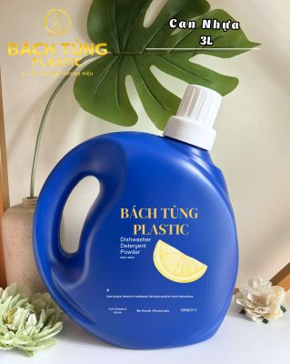 CAN NHỰA 3L MÀU XANH – DÁNG TRÒN