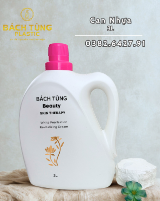 CAN NHỰA 3 LÍT MÀU TRẮNG