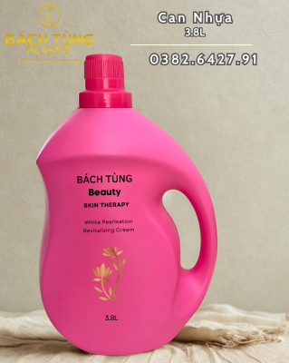 CAN NHỰA 3.8L – MÀU HỒNG ĐẬM