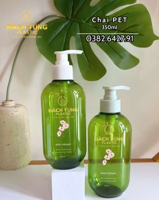 CHAI PET 350ML – MÀU XANH LÁ TƯƠI MÁT