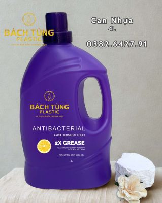 Can Nhựa 4L Màu Tím