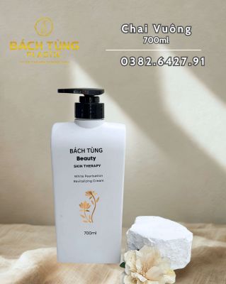 CHAI NHỰA VUÔNG 700ML MÀU TRẮNG