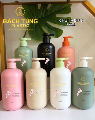 CHAI HDPE DÁNG TRÒN 500ML – THÂN PHỦ MỜ SANG TRỌNG