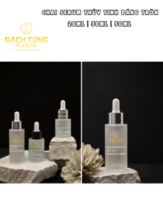 HAI SERUM TRẮNG MỜ DÁNG TRÒN 
