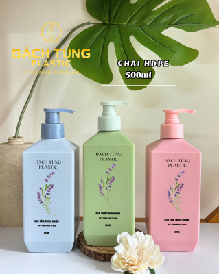 CHAI PET 500ML DÁNG VUÔNG – ĐA DẠNG MÀU SẮC