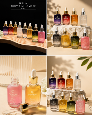 CHAI SERUM THỦY TINH DÁNG BẦU OMBRE 