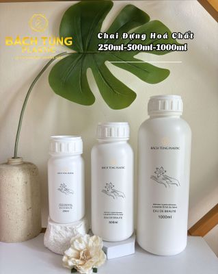 CHAI ĐỰNG HÓA CHẤT HDPE – 250ML / 500ML / 1000ML MÀU TRẮNG ĐỤC