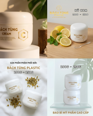Hũ Nhựa HDPE Màu Trắng 200g – 250g