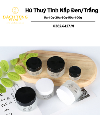 HŨ THỦY TINH MỜ NẮP TRẮNG / NẮP ĐEN