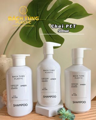 CHAI TRẮNG ĐỤC 500ML – KẾT HỢP CÁC VÒI NHẤN FI28
