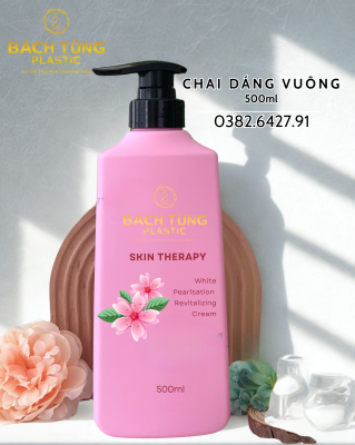 Chai Dáng Vuông 3 Màu | Xanh | Hồng | Hồng Đậm
