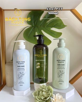 CHAI PET BẦU TRÒN 900ML – MÀU TRẮNG XANH / XANH DƯƠNG