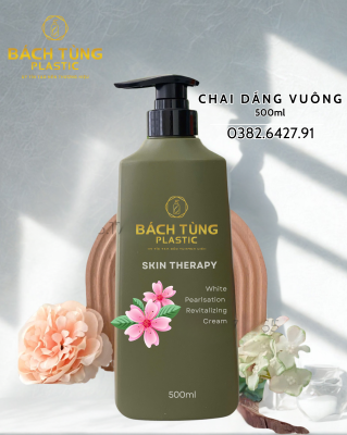 Chai Dáng Vuông 3 Màu | Xanh | Hồng | Hồng Đậm