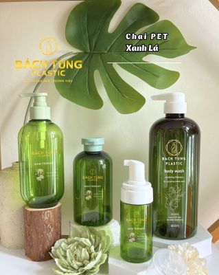 CHAI PET MÀU XANH LÁ – NHIỀU DUNG TÍCH