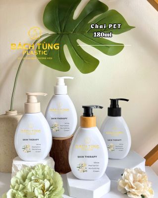 CHAI PET 180ML MÀU TRẮNG SỨ – NHỎ GỌN & TINH TẾ