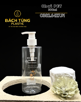 CHAI PET TRONG DÁNG TRÒN VAI NGANG 300ML