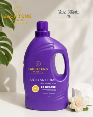 Can Nhựa 4L Màu Tím