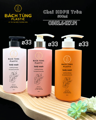 Chai HDPE Dáng Tròn Cổ 33
