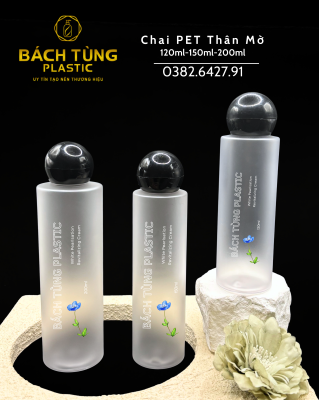 BỘ CHAI PET THÂN MỜ – 120ML | 150ML | 200ML
