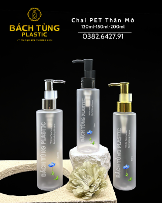 BỘ CHAI PET THÂN MỜ – 120ML | 150ML | 200ML