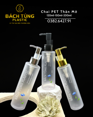 BỘ CHAI PET THÂN MỜ – 120ML | 150ML | 200ML
