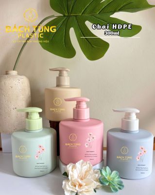 CHAI HDPE DÁNG TRÒN LÙN 300ML – CHẠY MÀU THEO YÊU CẦU