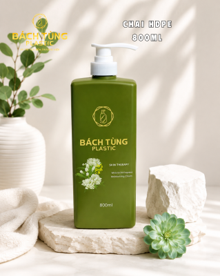 CHAI HDPE DÁNG VUÔNG 750ML