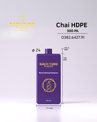 Chai HDPE 300 ml BÁCH TÙNG Plastic