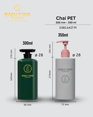 Chai PET – Phiên Bản Đa Ứng Dụng 300 ml & 350 ml