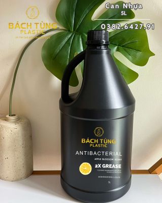 CAN NHỰA HDPE DÁNG TRÒN 5 LÍT – MÀU ĐEN