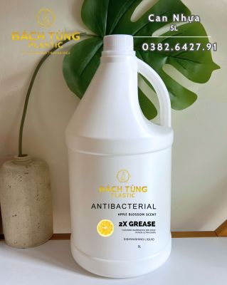 CAN NHỰA HDPE DÁNG TRÒN 5 LÍT – MÀU TRẮNG