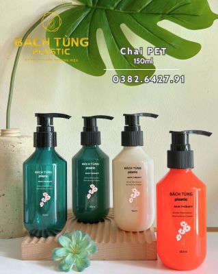 CHAI PET 150ML – NHIỀU MÀU – VÒI NHẤN PUMP FI24
