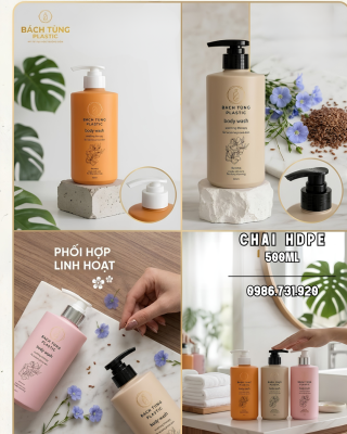 Chai HDPE Dáng Tròn Cổ 33