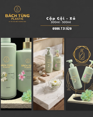 BỘ CHAI HDPE XANH MINT 