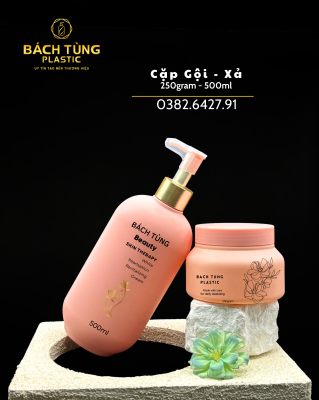 BỘ CHAI – HŨ MÀU HỒNG PASTEL