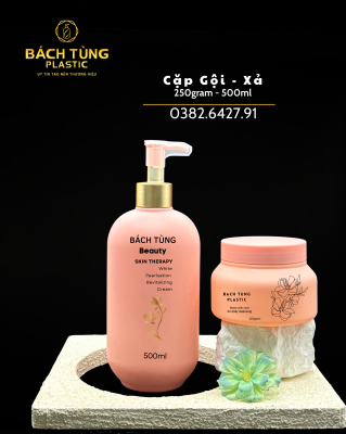 BỘ CHAI – HŨ MÀU HỒNG PASTEL