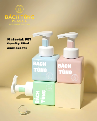Chai PET 250ml - Vòi tạo bọt