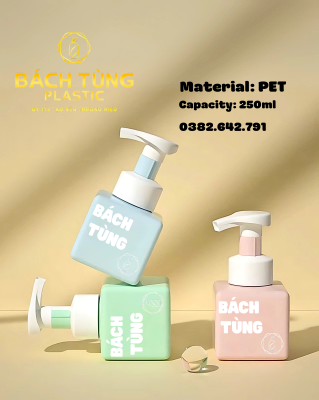 Chai PET 250ml - Vòi tạo bọt