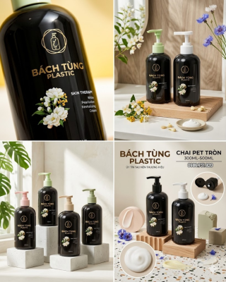 Chai PET Tròn - Màu Nâu Đậm – 300ml | 500ml 