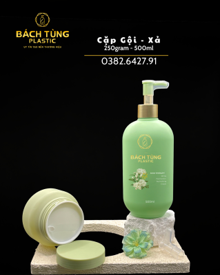 BỘ CHAI – HŨ HDPE MÀU XANH MINT