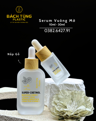 CHAI THỦY TINH VUÔNG MỜ 10ML – 30ML