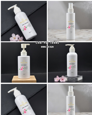 Chai PET Trắng Sứ - 150ml | 250ml | 350ml - cổ 24 | 28