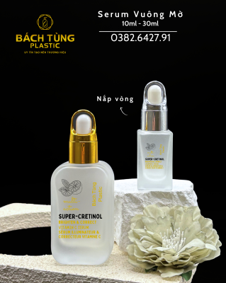CHAI THỦY TINH VUÔNG MỜ 10ML – 30ML