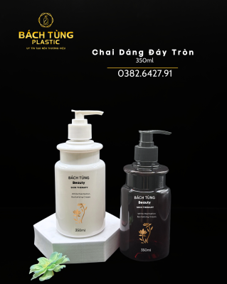 CHAI PET DÁNG ĐÁY TRÒN 350ML