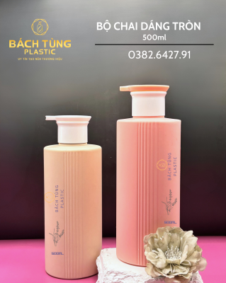 Chai Dáng Tròn Sọc 500ml – FI28