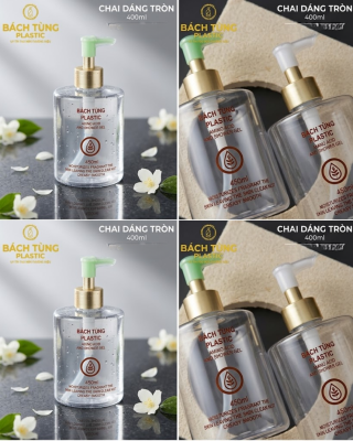 Chai PET Dáng Tròn - 450ml