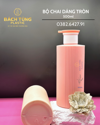 Chai Dáng Tròn Sọc 500ml – FI28