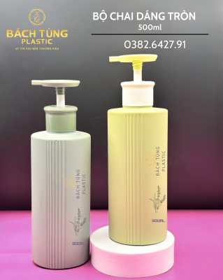 Chai Dáng Tròn Sọc 500ml – FI28